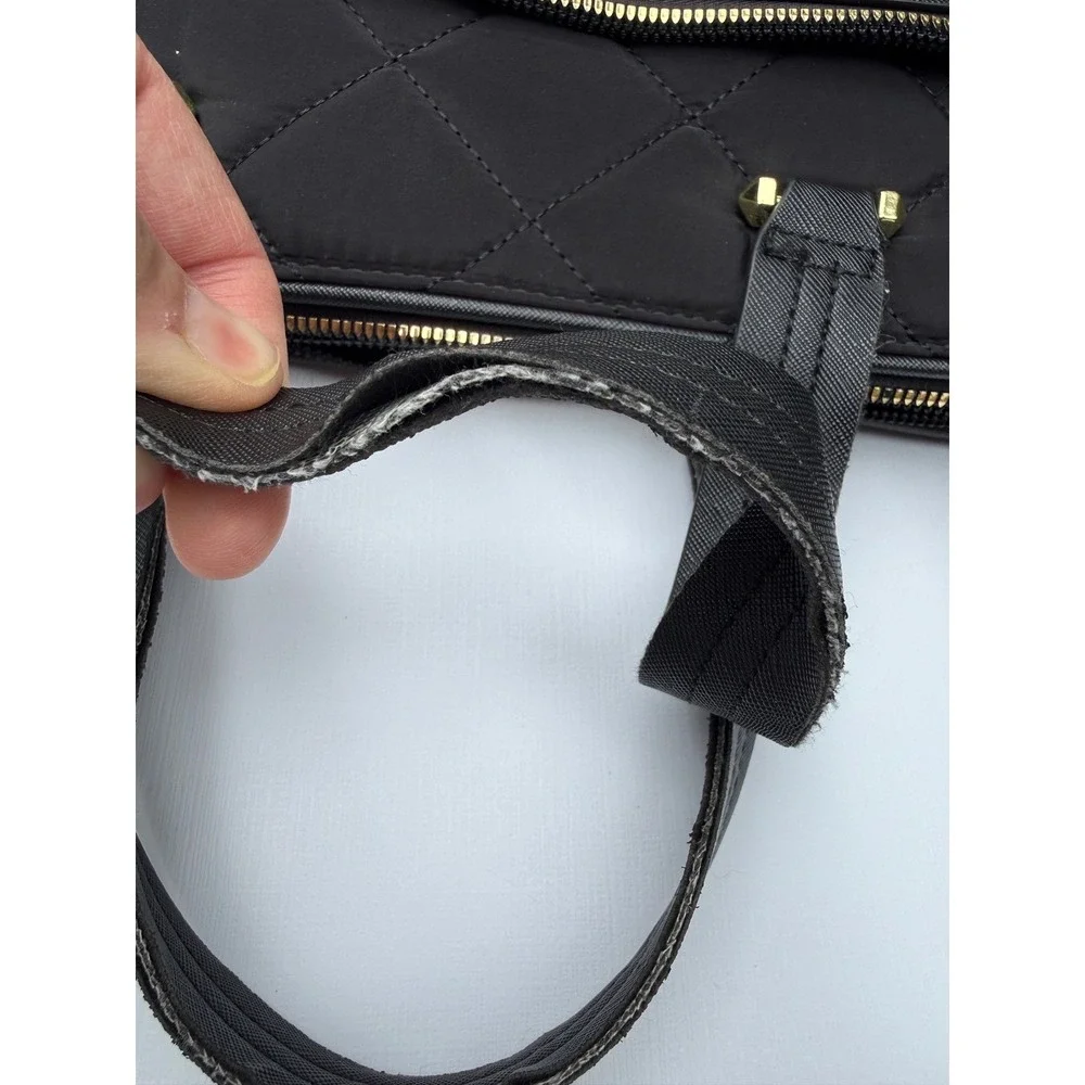 Steve Madden Laptop Bag‎ Women Large Black Quilted Work Travel Professional Bag